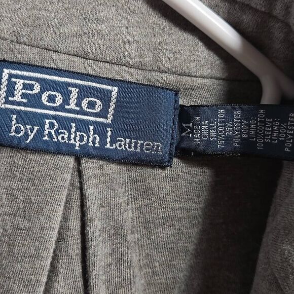Polo Ralph Lauren Blazer Medium Men gray Tailored Sport Coat Jacket Unstructured - Picture 4 of 9